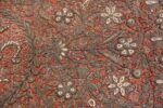 antique pearl and silver persian kerman embroidery 49779 leaves Nazmiyal