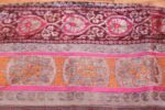 antique silk persian kerman textile 49782 orange Nazmiyal