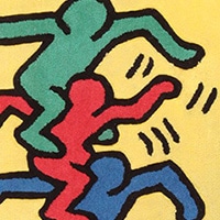 Art Rugs by Pop Art Artist Keith Haring - Nazmiyal