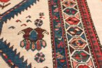 ivory background antique persian sarab runner rug 49769 border Nazmiyal
