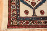 ivory background antique persian sarab runner rug 49769 corner Nazmiyal