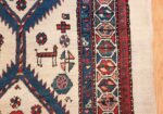ivory background antique persian sarab runner rug 49769 design Nazmiyal