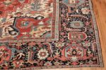 large antique persian serapi rug 49705 corner Nazmiyal