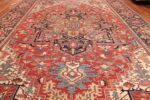 large antique persian serapi rug 49705 field Nazmiyal