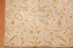 long and narrow ivory indian agra runner rug 49752 corner Nazmiyal