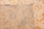 long and narrow ivory indian agra runner rug 49752 knots Nazmiyal