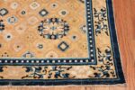Mid 19th Century Chinese Ningxia rug 49798 geometric corner Nazmiyal