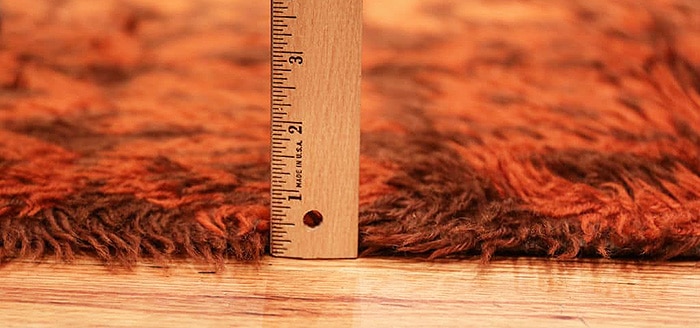 Thick Shaggy Wool Pile Of A Swedish Rya Rug Thick Shaggy Wool Pile Of A Swedish Rya Rug - nazmiyal