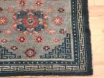 Small Size Antique Tibetan Rug 49796 geometric corner Nazmiyal
