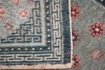 Small Size Antique Tibetan Rug 49796 gometric knots Nazmiyal