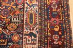 tribal antique persian qashqai rug 49768 border Nazmiyal