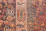 tribal antique persian qashqai rug 49768 knots Nazmiyal