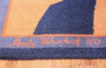 Vintage Andy Warhol Ege Art Line Diamond Dust Shoes Scandinavian rug 49784 signature Nazmiyal