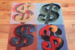 Vintage Dollar Sign Scandinavian runner rug by Andy Warhol 49792 top design Nazmiyal
