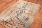 vintage ege art line scandinavian rug by Pablo Picasso 49758 side Nazmiyal