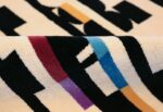 vintage geometric israeli rug by yaacov agam 49772 pile Nazmiyal