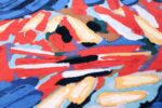 vintage scandinavian clown cat rug by karel appel 49774 head Nazmiyal
