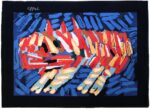 vintage scandinavian clown cat rug by karel appel 49774 Nazmiyal 1