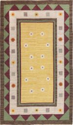 Vintage Scandinavian Swedish Kilim Rug 49748 Nazmiyal