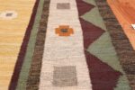 vintage scandinavian swedish kilim rug 49748 border Nazmiyal