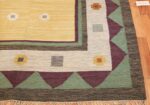 vintage scandinavian swedish kilim rug 49748 corner Nazmiyal