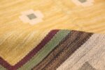 vintage scandinavian swedish kilim rug 49748 pile Nazmiyal