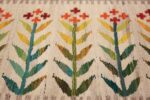vintage scandinavian swedish rug 49771 flowers Nazmiyal