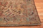 17th Century Small Size Persian Khorassan Rug 49698 Side Corner Nazmiyal