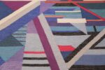 Agda Osterberg Vintage Scandinavian Swedish Kilim Rug 49822 Parallel Lines Nazmiyal