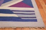 Agda Osterberg Vintage Scandinavian Swedish Kilim Rug 49822 Side Corner Nazmiyal