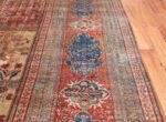 Antique Garden Design Persian Silk Heriz Rug 49140 Border Nazmiyal