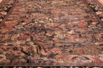 Birds of Paradise Vintage English Wilton Rug 49815 Field Design Nazmiyal