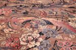 Birds of Paradise Vintage English Wilton Rug 49815 Open Wings Nazmiyal