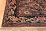 Birds of Paradise Vintage English Wilton Rug 49815 Side Corner Nazmiyal