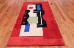 Fernand Leger No 9 Rouge design Vintage French Rug 49811 Whole Design Nazmiyal