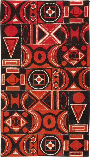 Vintage Ecuadorian Olga Fisch Formas Rug 49814 Nazmiyal