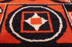 Olga Fisch Formas Vintage Ecuadorian Rug 49814 Black White Circle Olga Fisch Formas Vintage Ecuadorian Rug 49814 Black White Circle Nazmiyal
