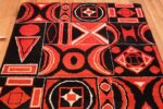 Olga Fisch Formas Vintage Ecuadorian Rug 49814 Black White Top Olga Fisch Formas Vintage Ecuadorian Rug 49814 Black White Top Namziyal