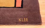 Paul Klee Checkboard Design Vintage French Rug 49813 Artist Signature Nazmiyal