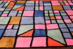 Paul Klee Checkboard Design Vintage French Rug 49813 Chekboard Field Nazmiyal