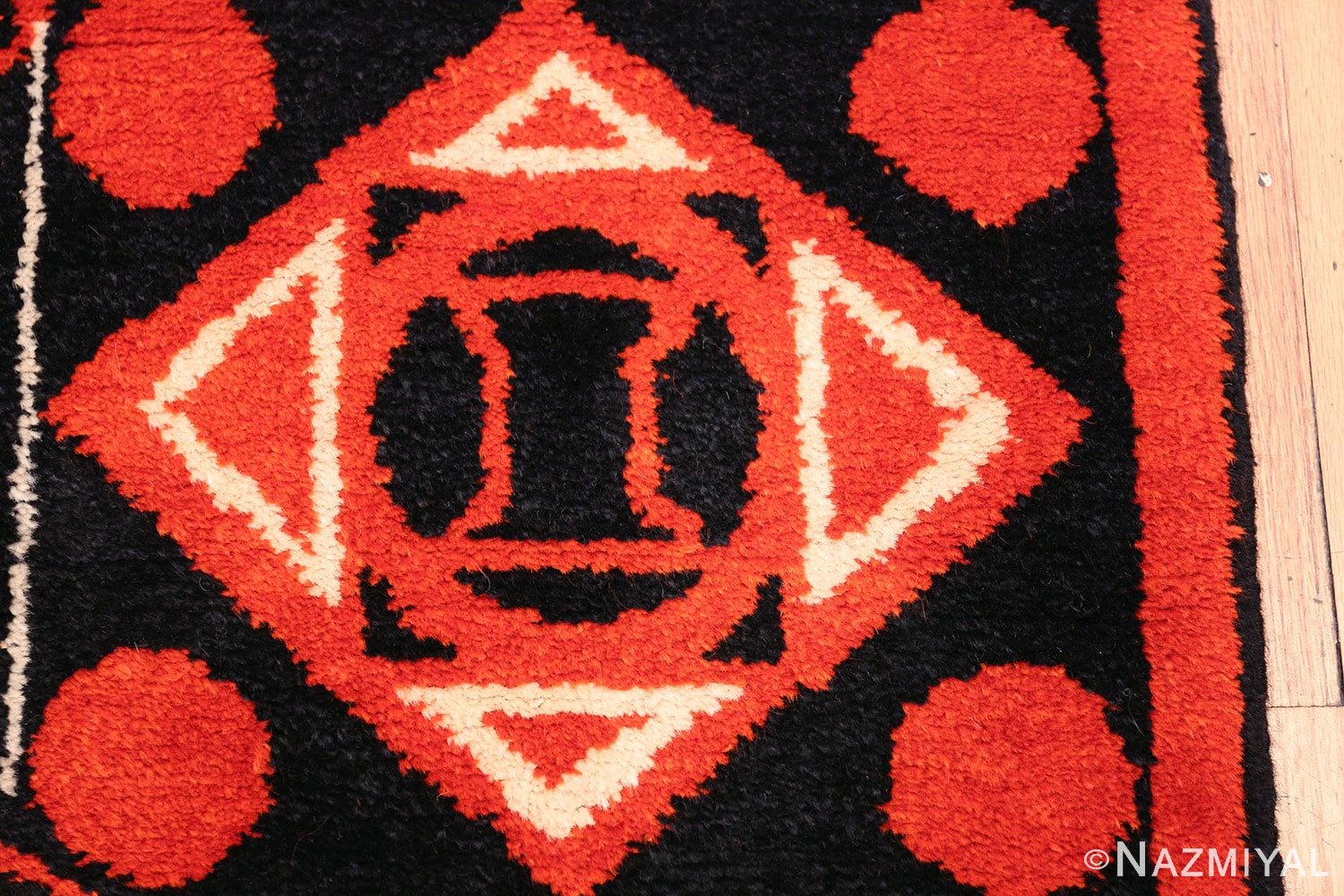 Olga Fisch Formas Vintage Ecuadorian Rug 49814 Border Nazmiyal
