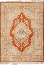 Antique Persian Silk Tabriz Haji Jalili Rug 49830 - Nazmiyal