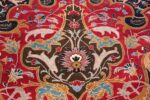 Oversized Vintage Persian Tabriz Rug 49837 Brown Center Nazmiyal