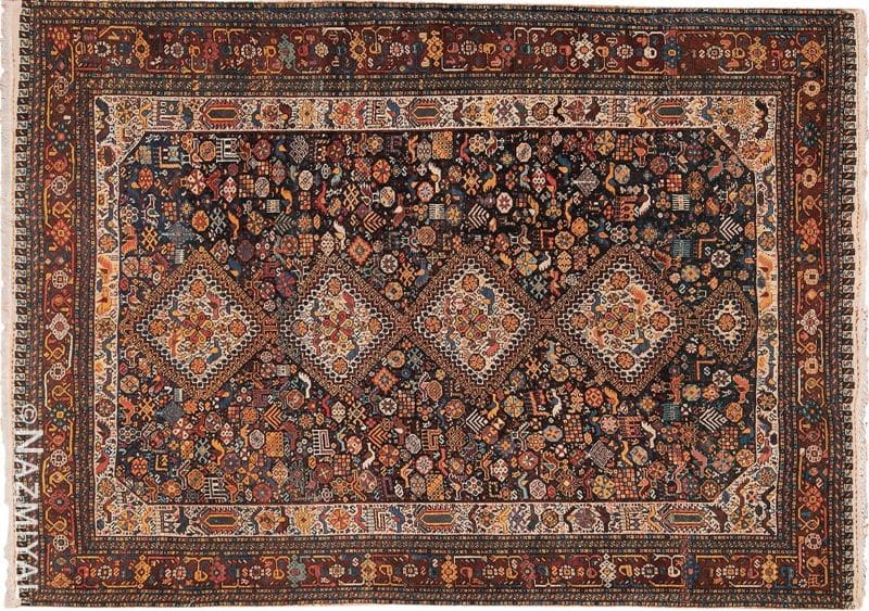 Antique Persian Qashqai Rug Tribal Antique Persian Qashqai Rug | Nazmiyal
