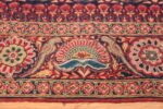 18th Century Indian Embroidery Textile 40364 Blue Flower Nazmiyal