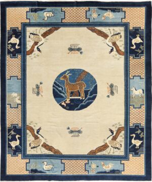 Antique Animal Motif Chinese Rug 49808 Nazmiyal