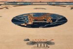 Animal Motif Antique Chinese Rug 49808 Central Medallion Nazmiyal