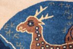 Animal Motif Antique Chinese Rug 49808 Closeup Head Nazmiyal