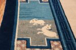Animal Motif Antique Chinese Rug 49808 Cute Bunnies Nazmiyal