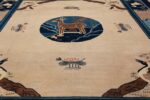 Animal Motif Antique Chinese Rug 49808 Field Design Nazmiyal